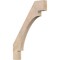 Ekena Millwork 3 1/2"W x 28"D x 40"H Merced Smooth Knee Brace, Douglas Fir BRC04X28X40MRC00SDF - alternate 1